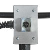 Handle mounted switch box for easy operator access.