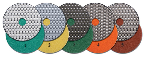 5-Step Dry Polishing Pads